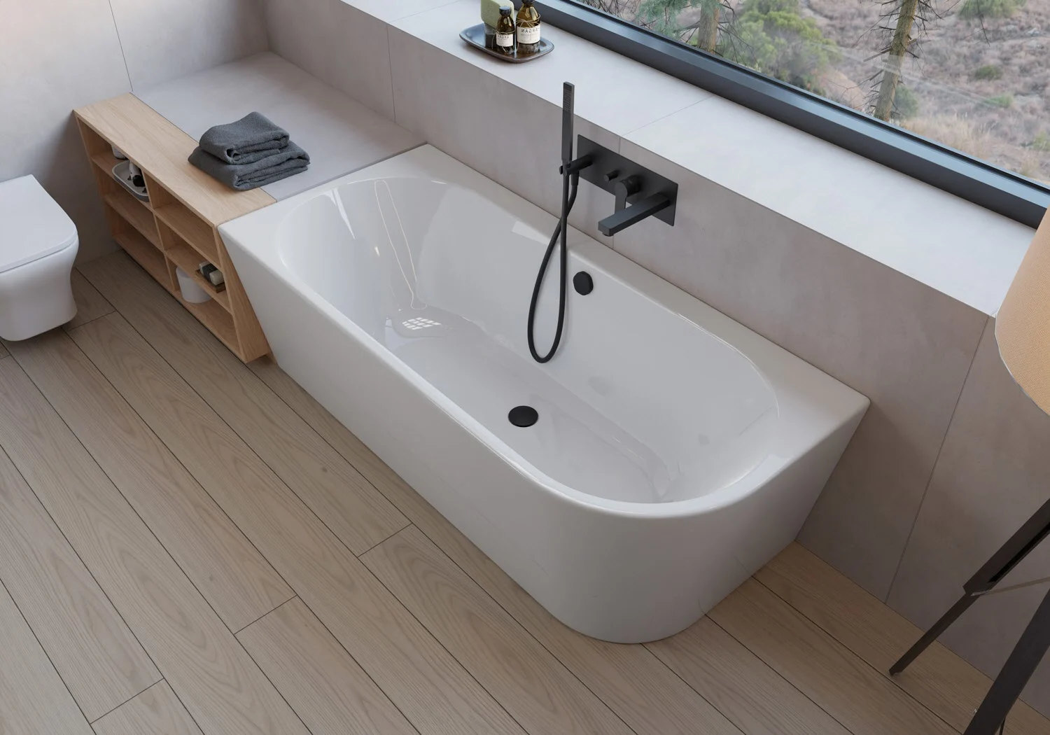 pianura Valentina Eckbadewanne 165 x 75 cm  Ecke links Bild 4