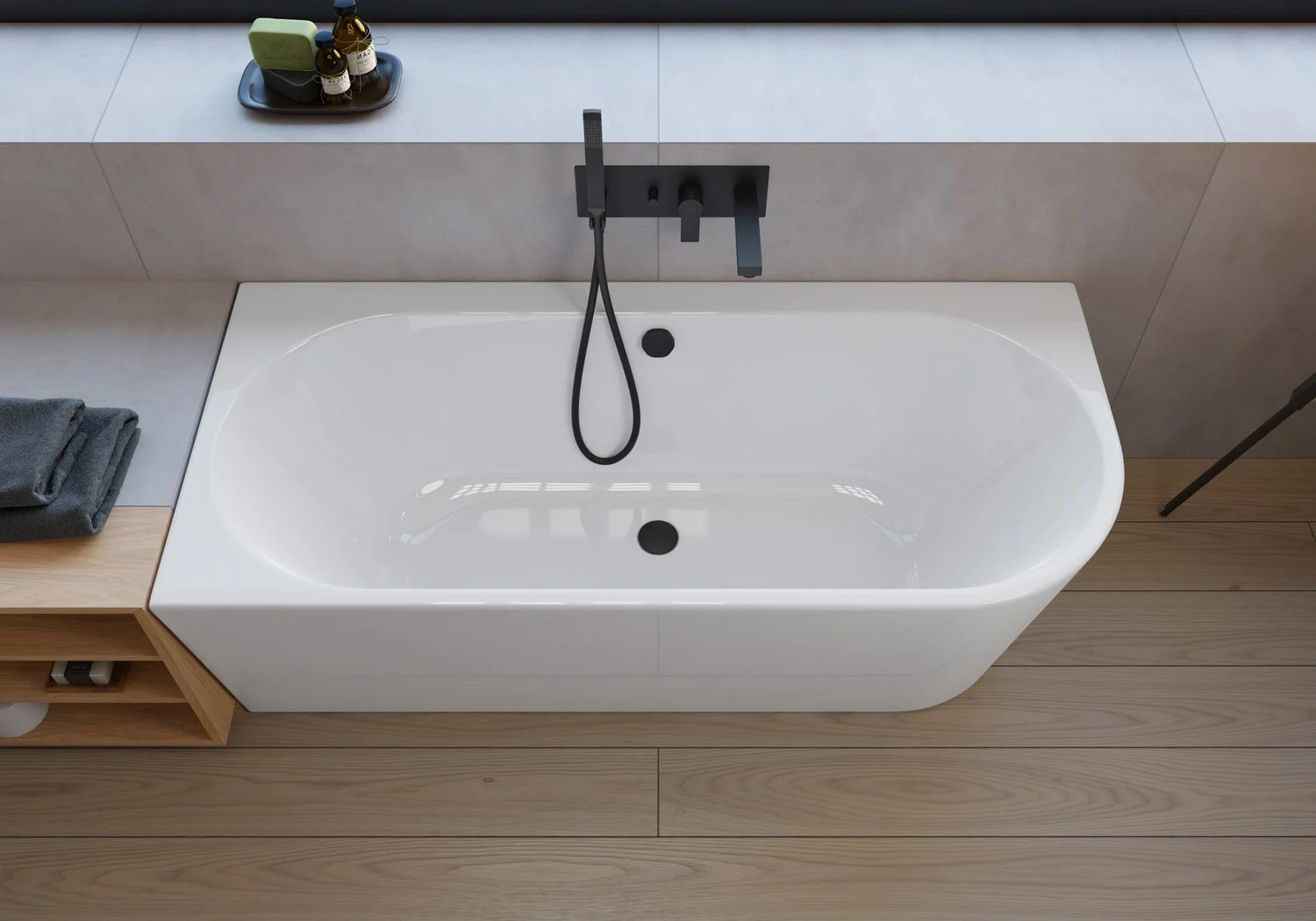 pianura Valentina Eckbadewanne 180 x 80 cm Ecke links Bild 3