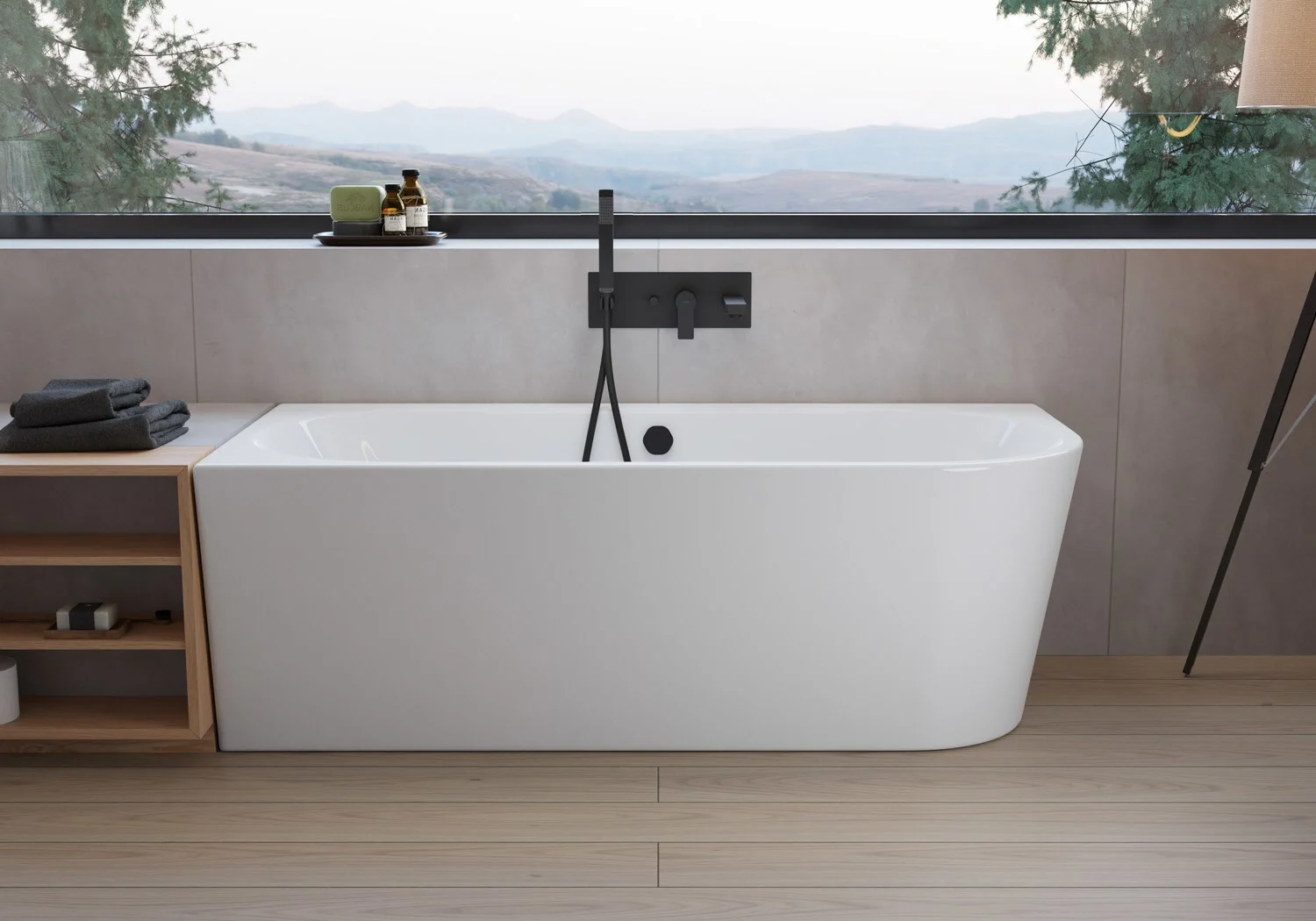 pianura Valentina Eckbadewanne 180 x 80 cm Ecke links Bild 6