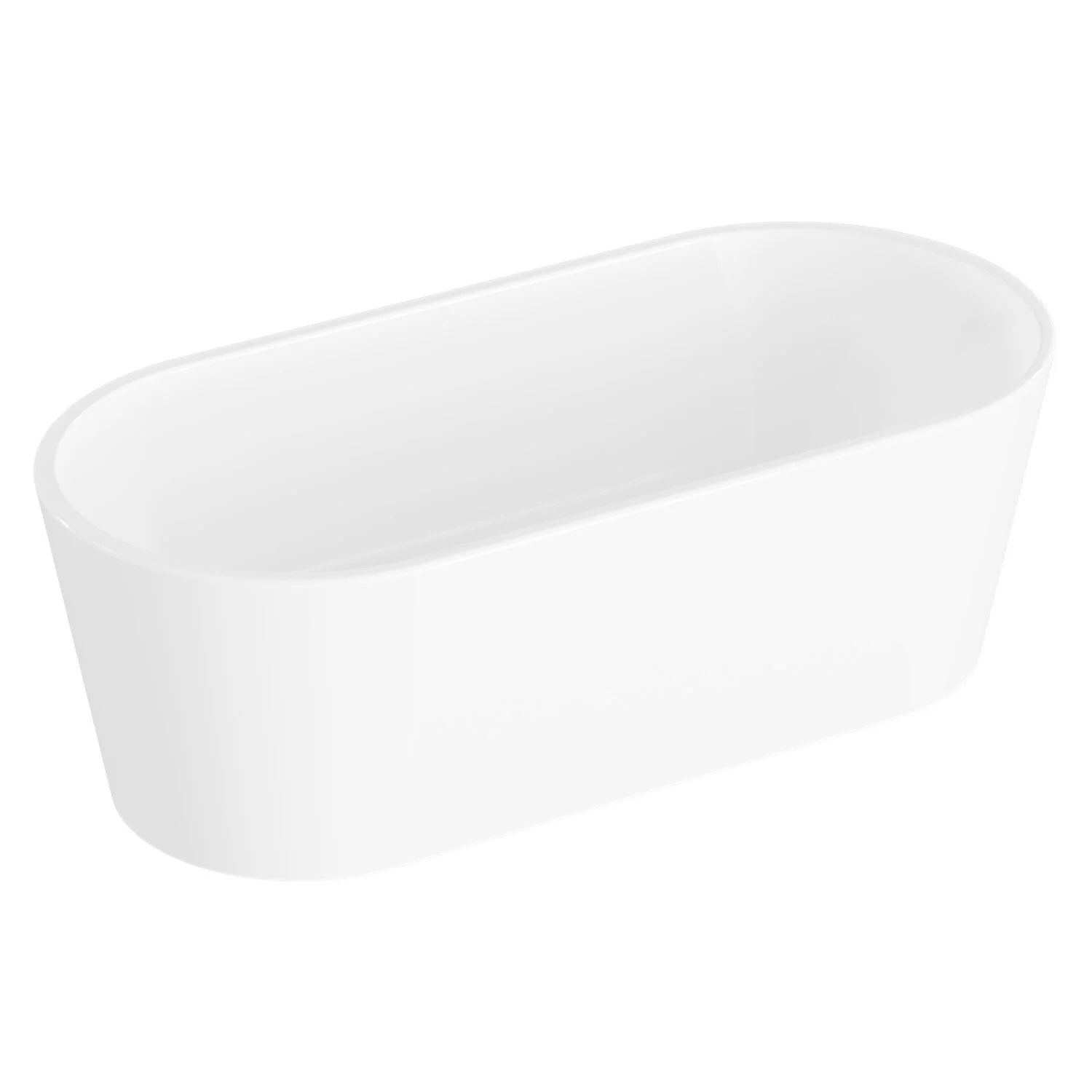 pianura Valentina Badewanne oval freistehend 170 x 80 cm mit Schürze und verdecktem Überlauf Bild 2