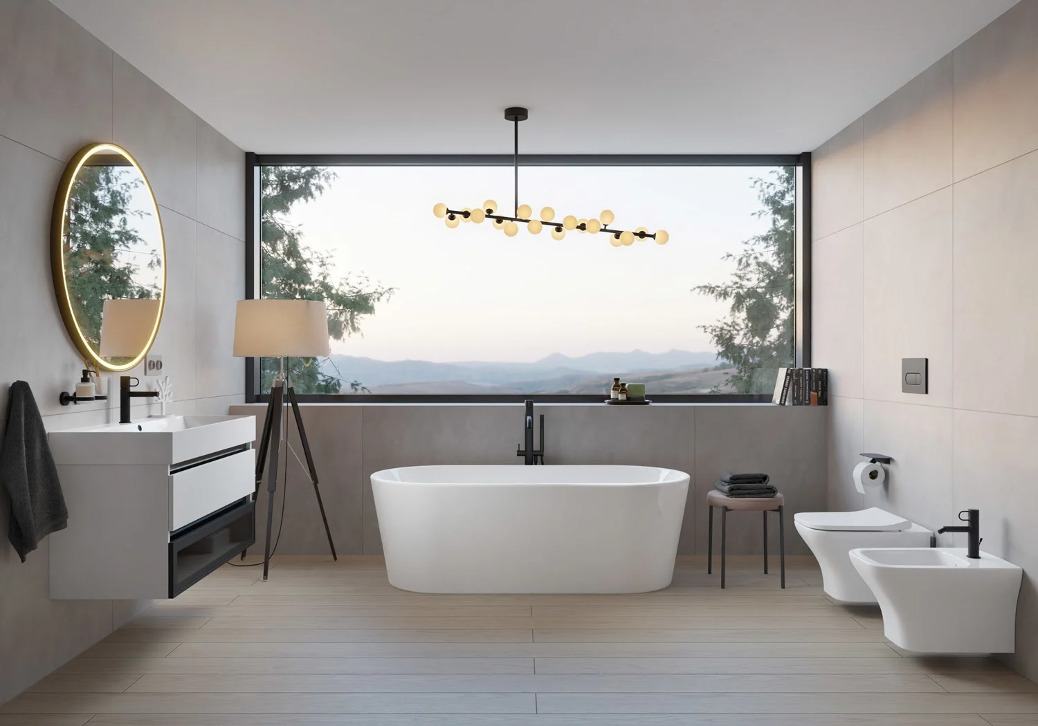 pianura Valentina Badewanne oval freistehend 180 x 80 cm mit Schürze und verdecktem Überlauf Bild 7