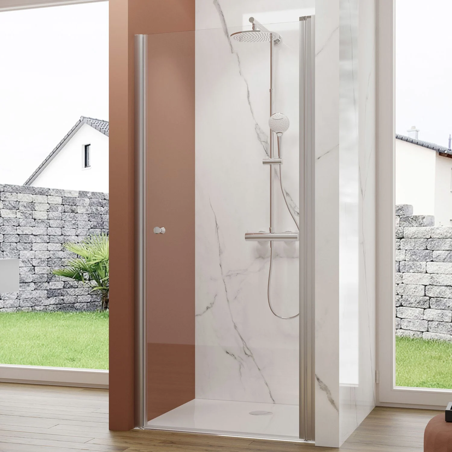 pianura Giulia Drehtür für Nische 90 cm