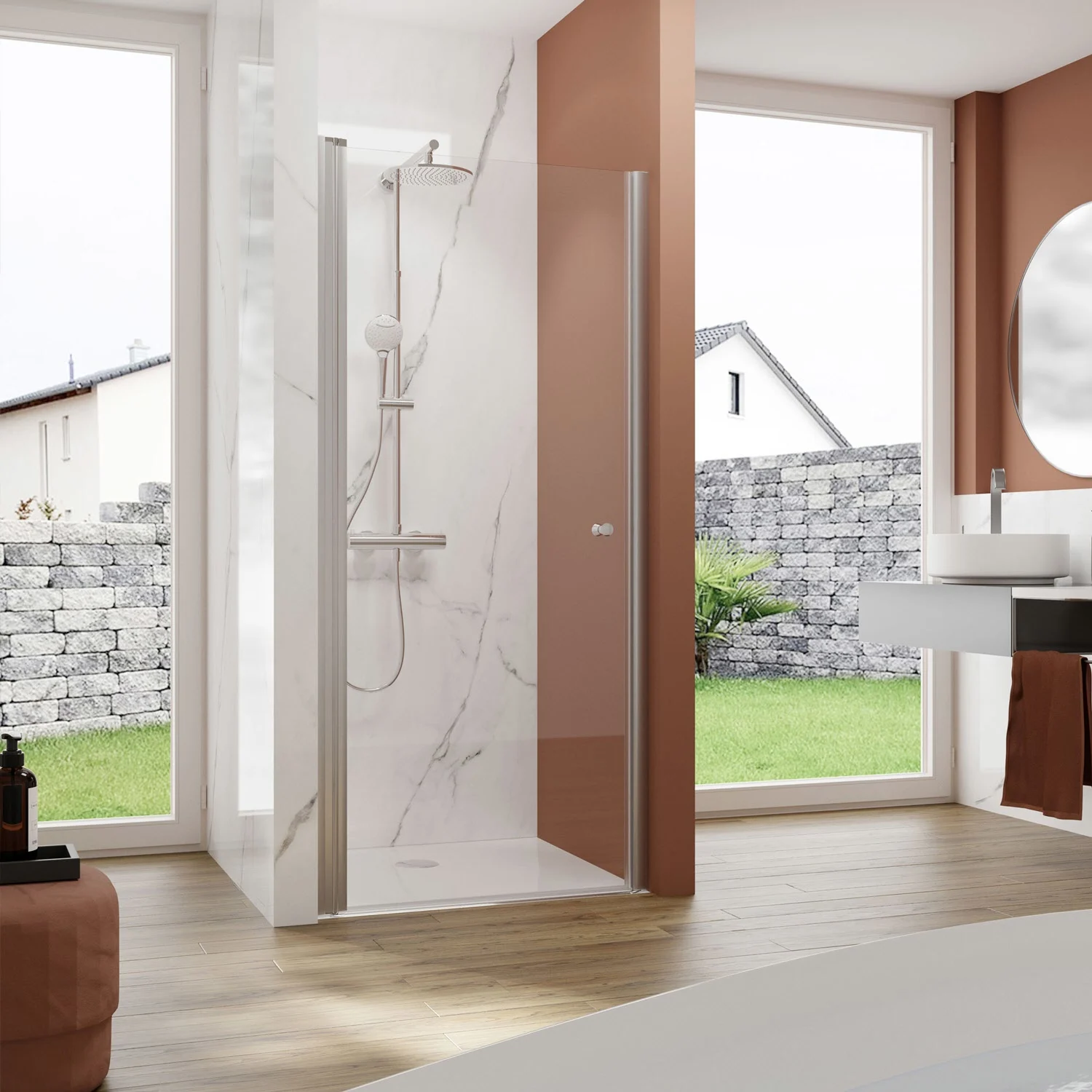 pianura Giulia Drehtür für Nische 90 cm Bild 4