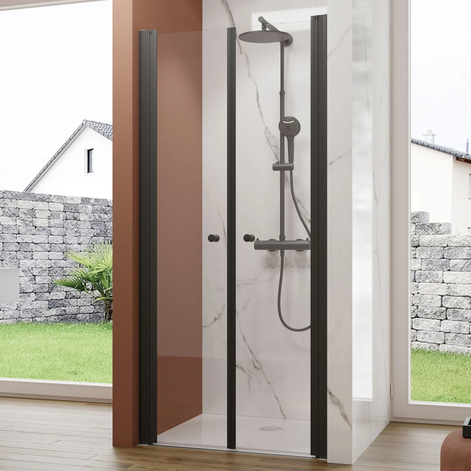 pianura Giulia Pendeltür für Nische 80 cm