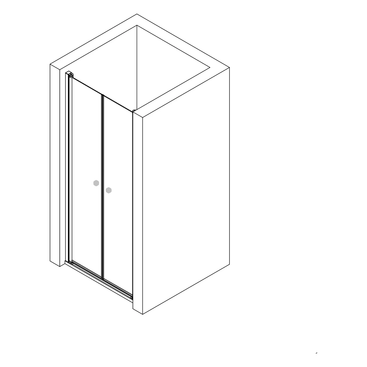 pianura Giulia Pendeltür für Nische 80 cm Bild 5