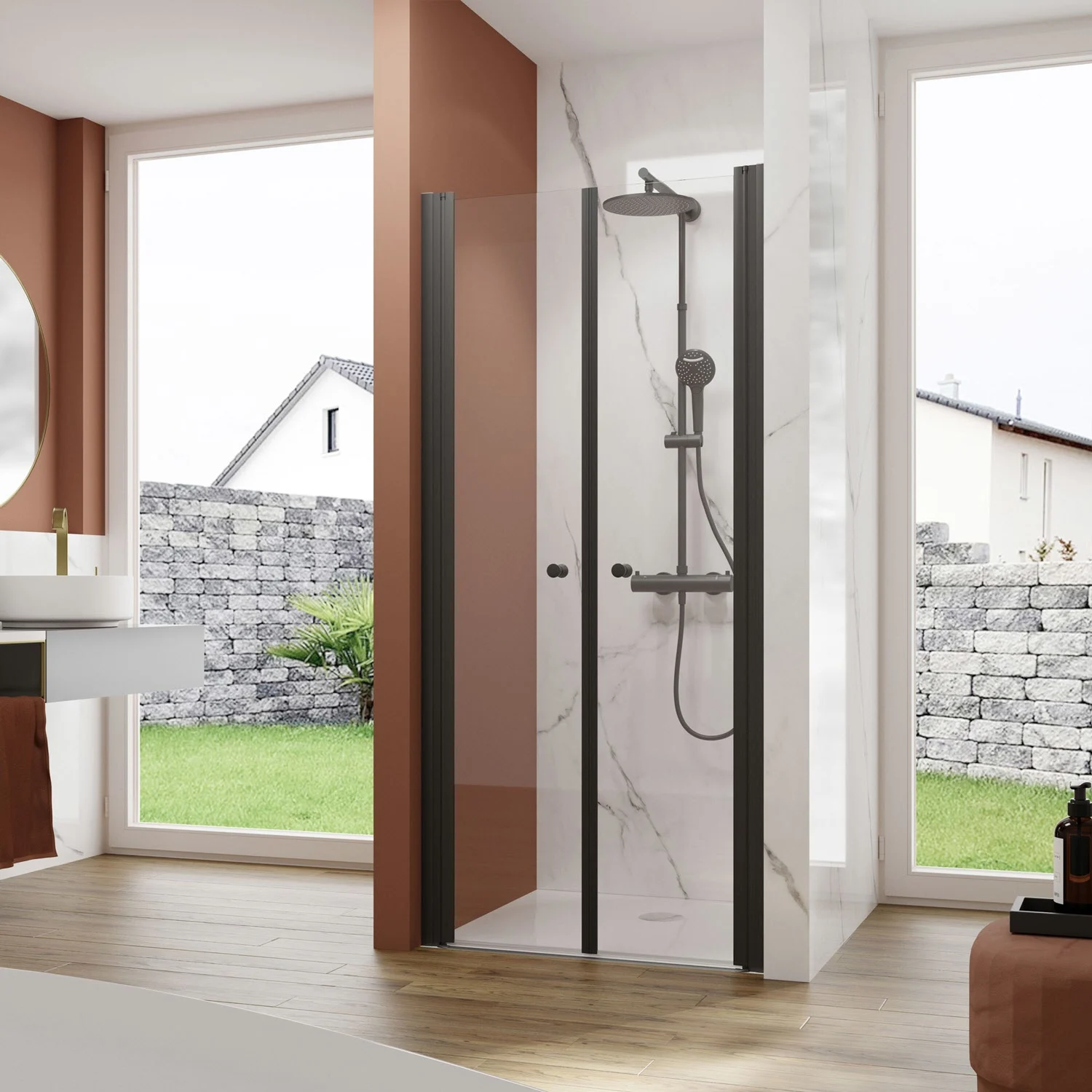 pianura Giulia Pendeltür für Nische 80 cm Bild 4