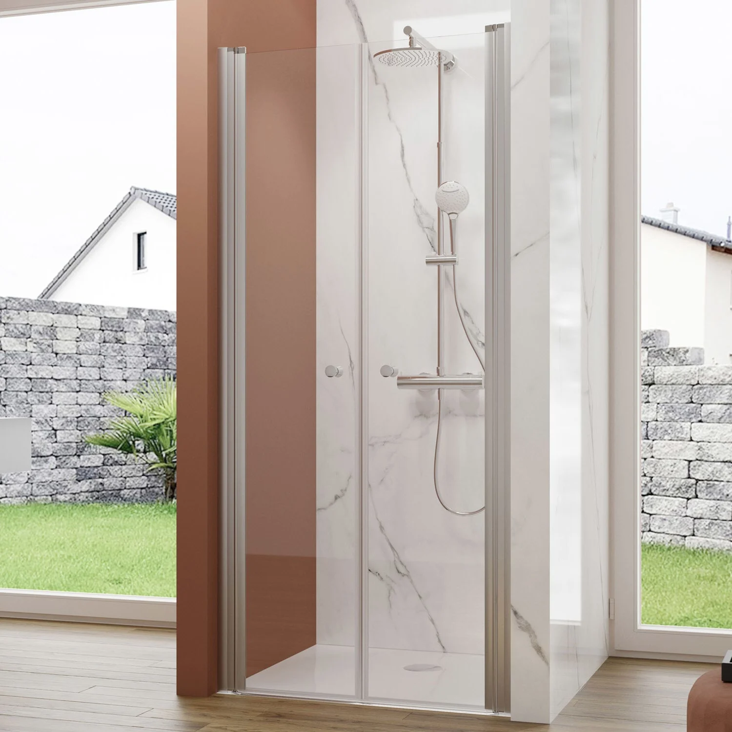 pianura Giulia Pendeltür für Nische 90 cm