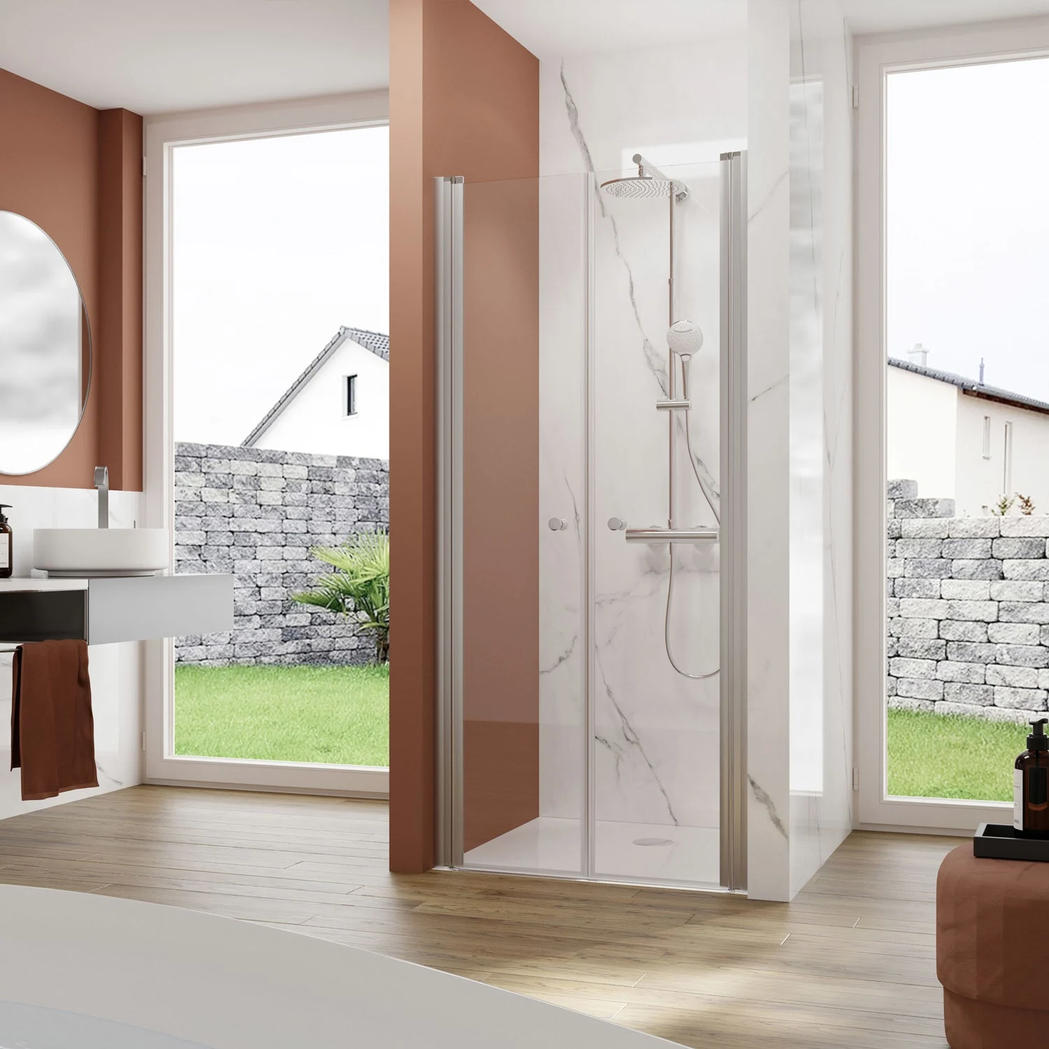 pianura Giulia Pendeltür für Nische 90 cm Bild 4