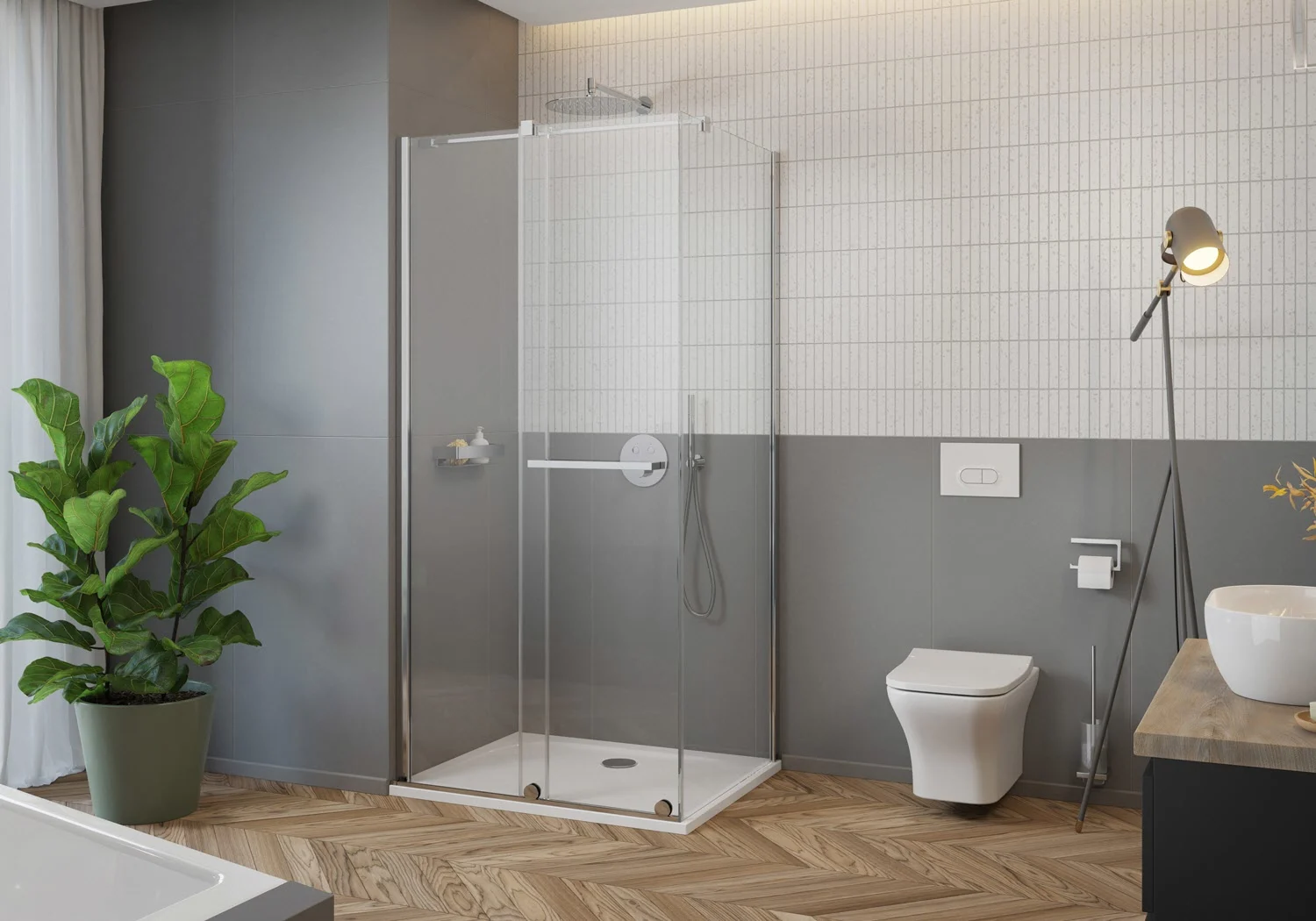 pianura Emilia mineral Duschwanne 100 x 90 x 3 cm Bild 4