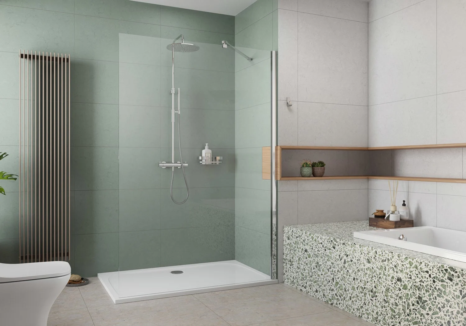 pianura Emilia mineral Duschwanne 140 x 90 x 3 cm Bild 4