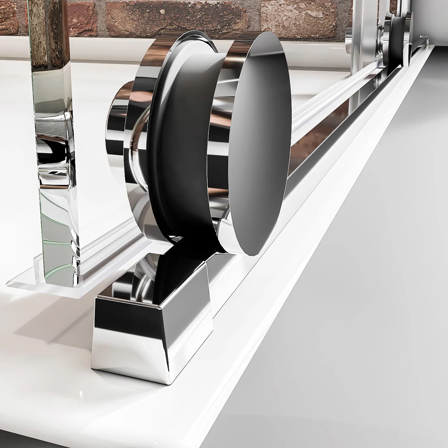 pianura Isabella Schiebetür mit Seitenwand 120 x 90 cm, Türanschlag links Bild 3