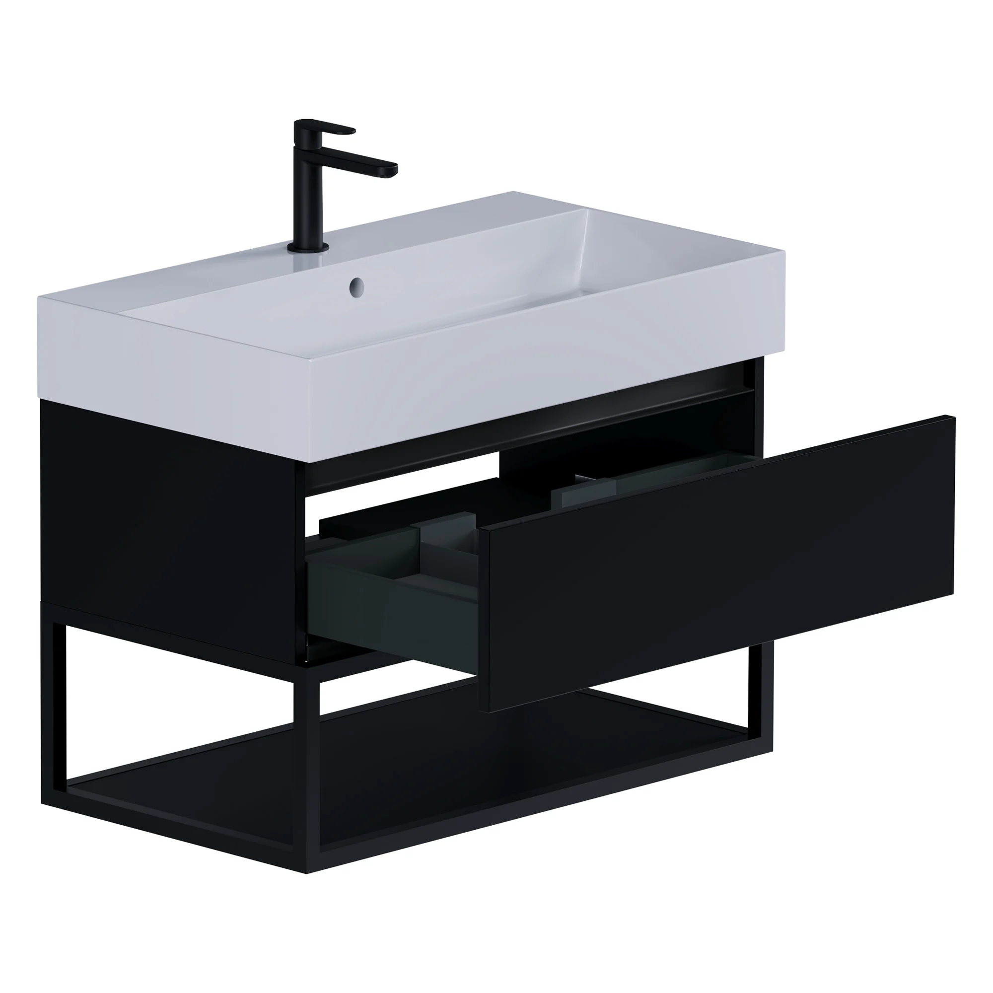pianura Giulia Waschtisch mit Unterschrank 80 cm, mit 1 Hahnloch Bild 3