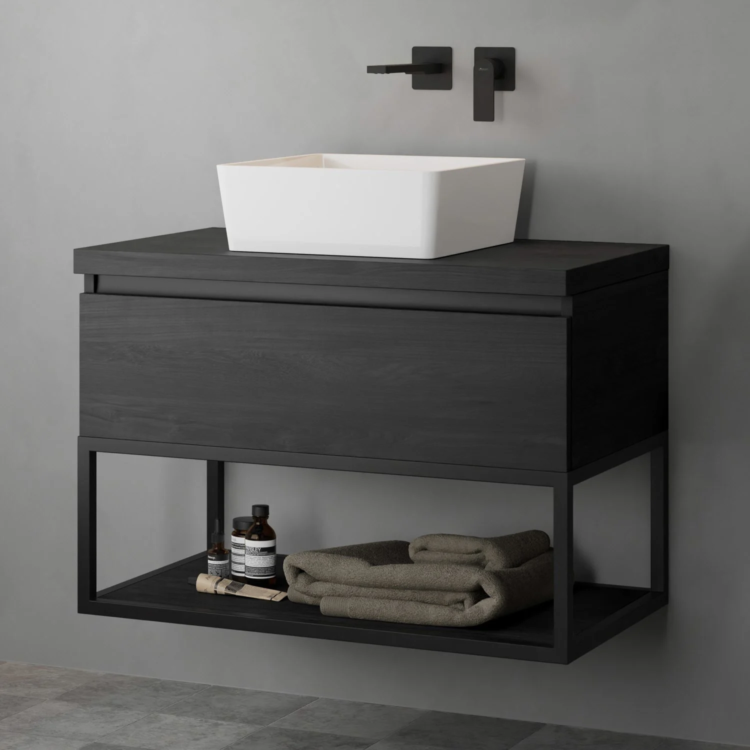 pianura Giulia Waschtisch mit Unterschrank 80 cm