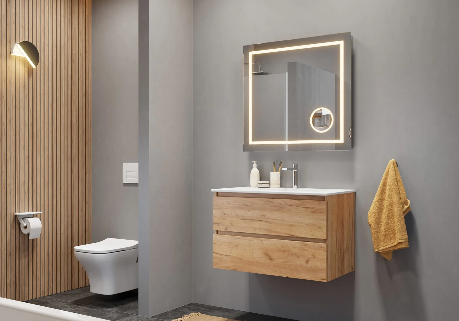 pianura Stella Waschtisch mit Unterschrank 82 cm Bild 5