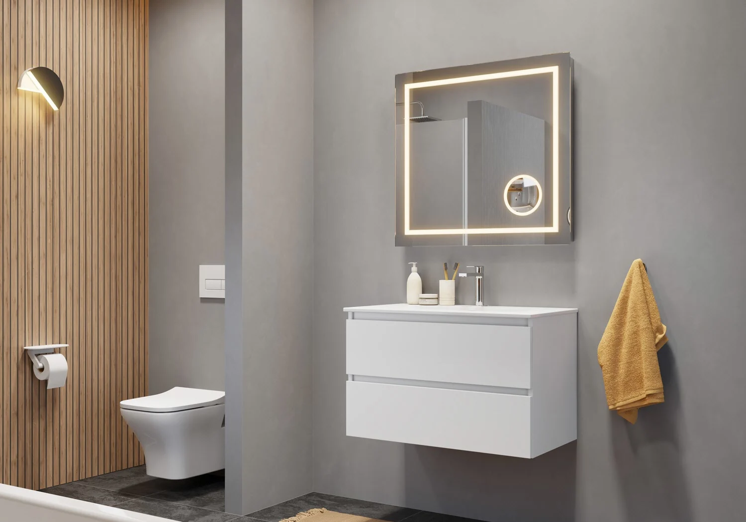 pianura Stella Waschtisch mit Unterschrank 82 cm Bild 5