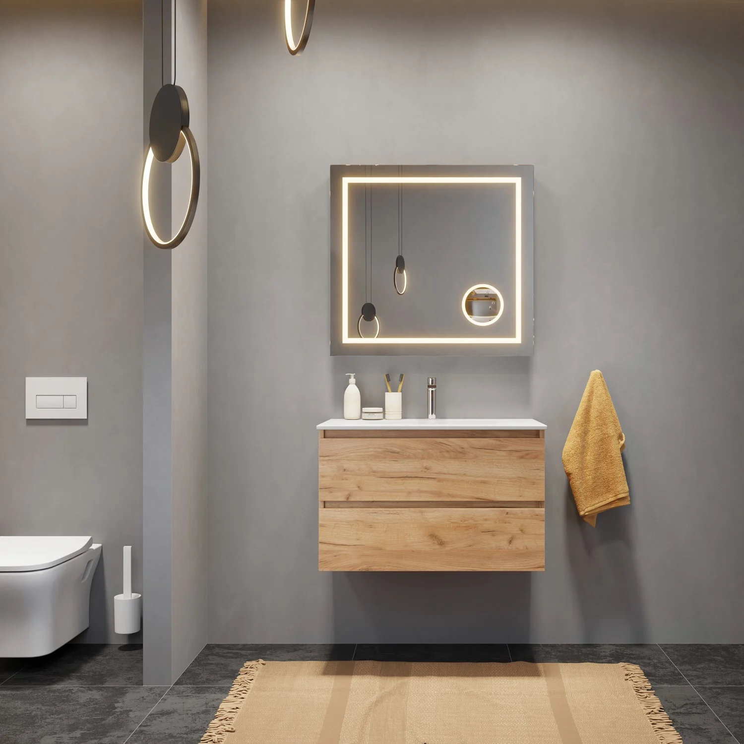 pianura Stella Waschtisch mit Unterschrank 82 cm Bild 6