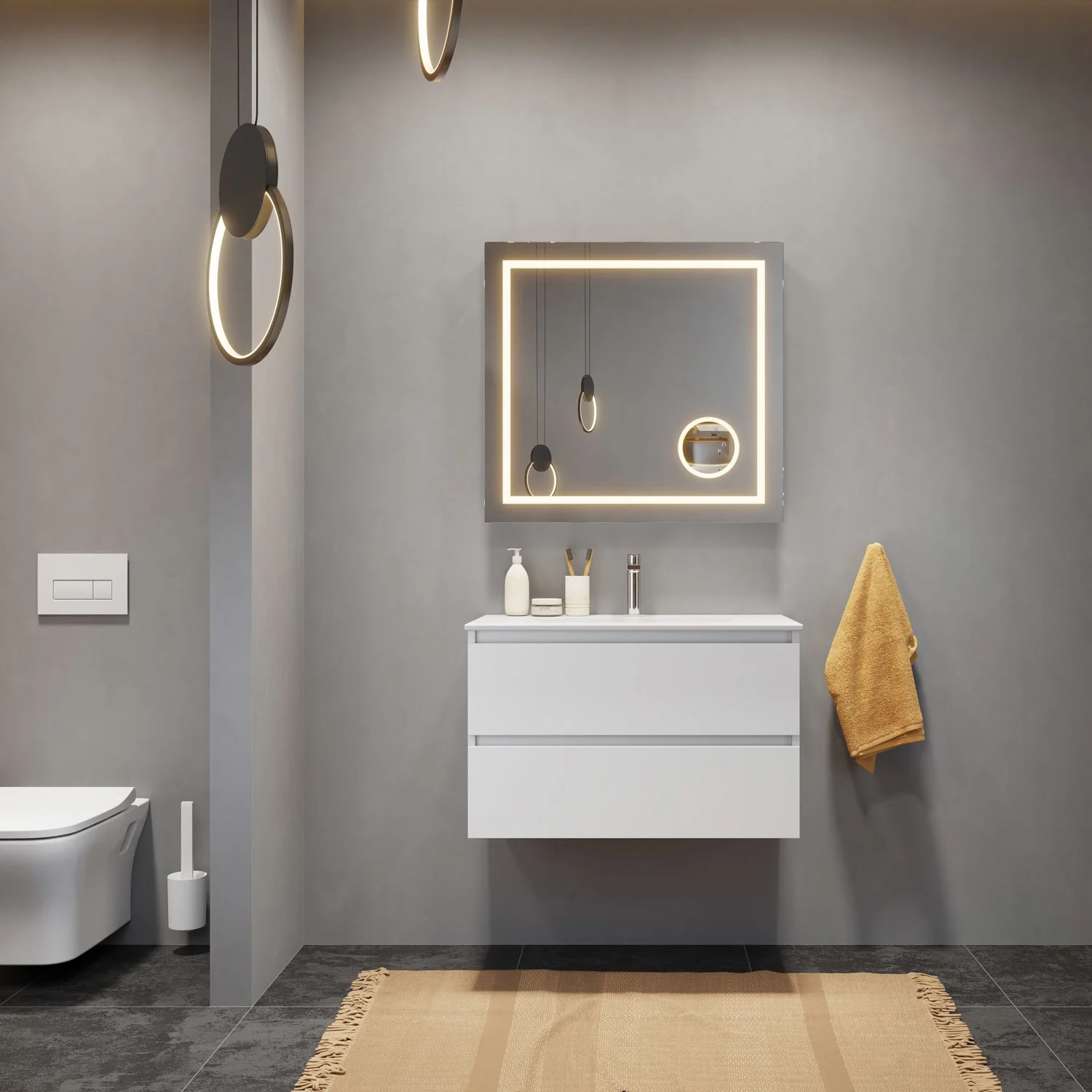 pianura Stella Waschtisch mit Unterschrank 82 cm Bild 6