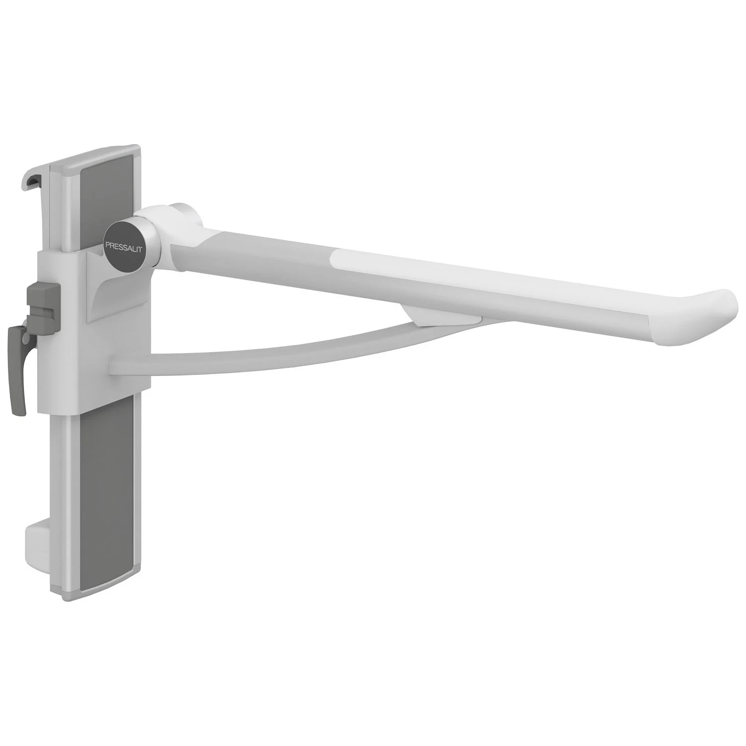 Pressalit PLUS Stützklappgriff 77 cm links höhen- u. seitlich verstellbar