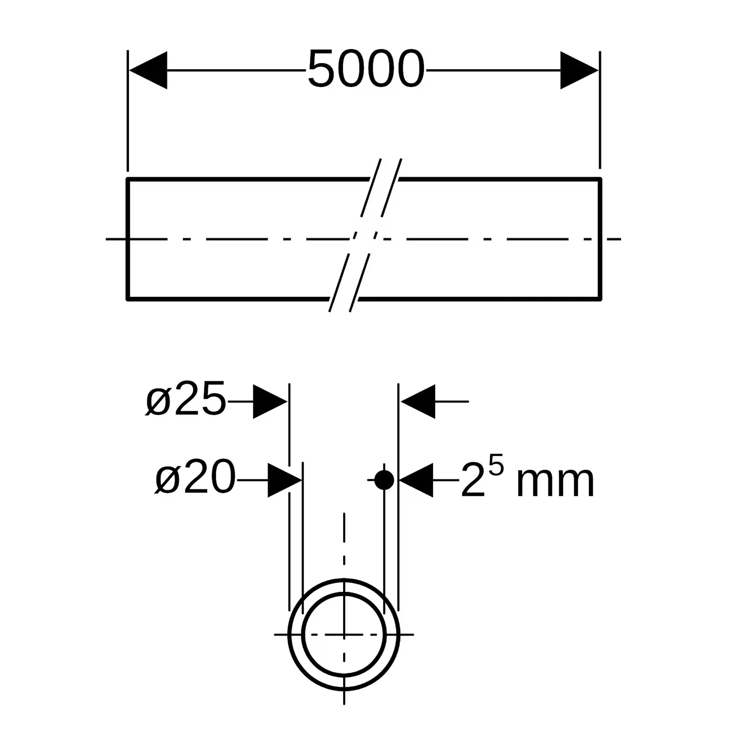 Rura systemowa Geberit ML, w rolkach: średnica = 25 mm, długość = 50 m Zdjęcie 2