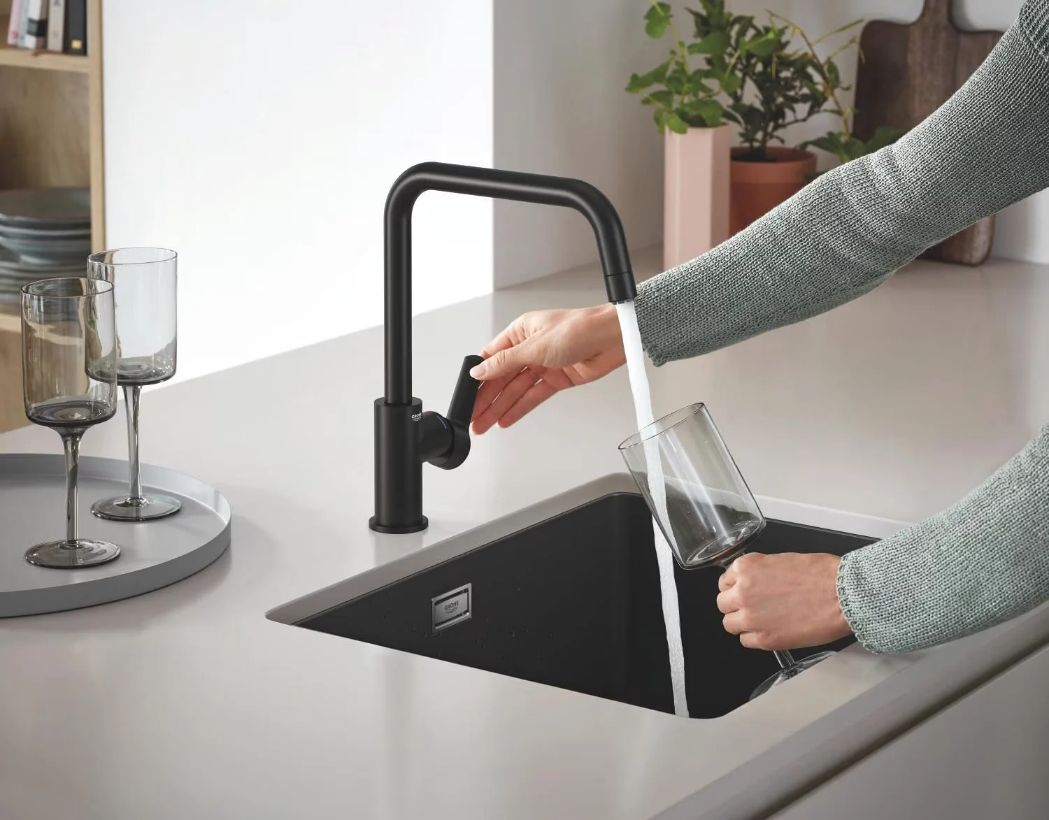 GROHE Start Einhand-Spültischbatterie 1/2", hoher Schwenkauslauf Bild 11