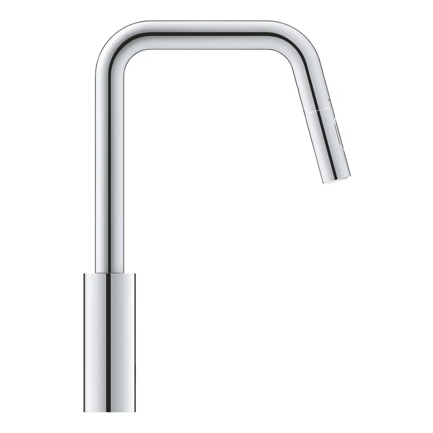 Bateria kuchenna widok z boku chromowana, Grohe