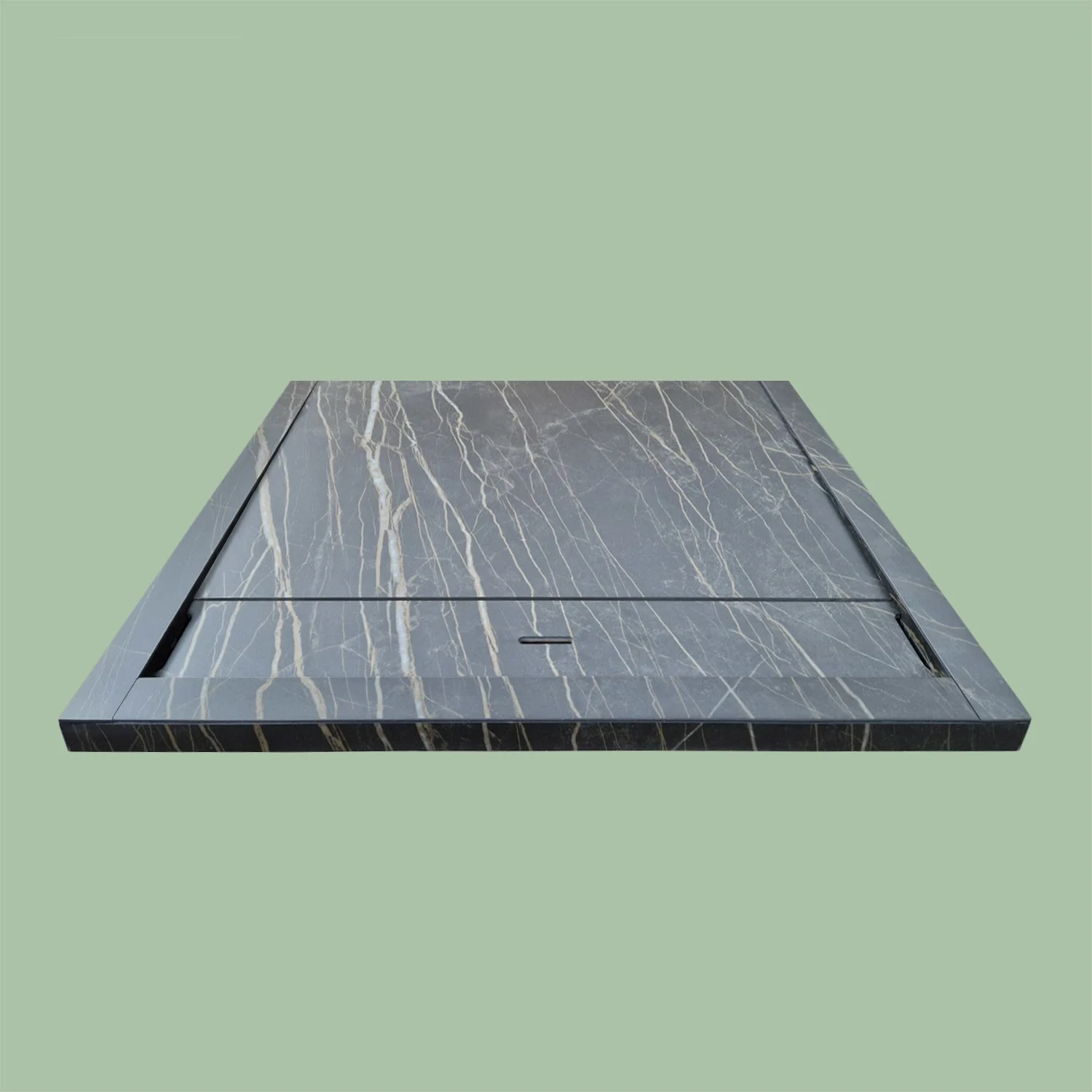 progettobagno Diamante Duschwanne 100 x 100 x 3,3 cm Feinsteinzeug Laminam® Bild 5