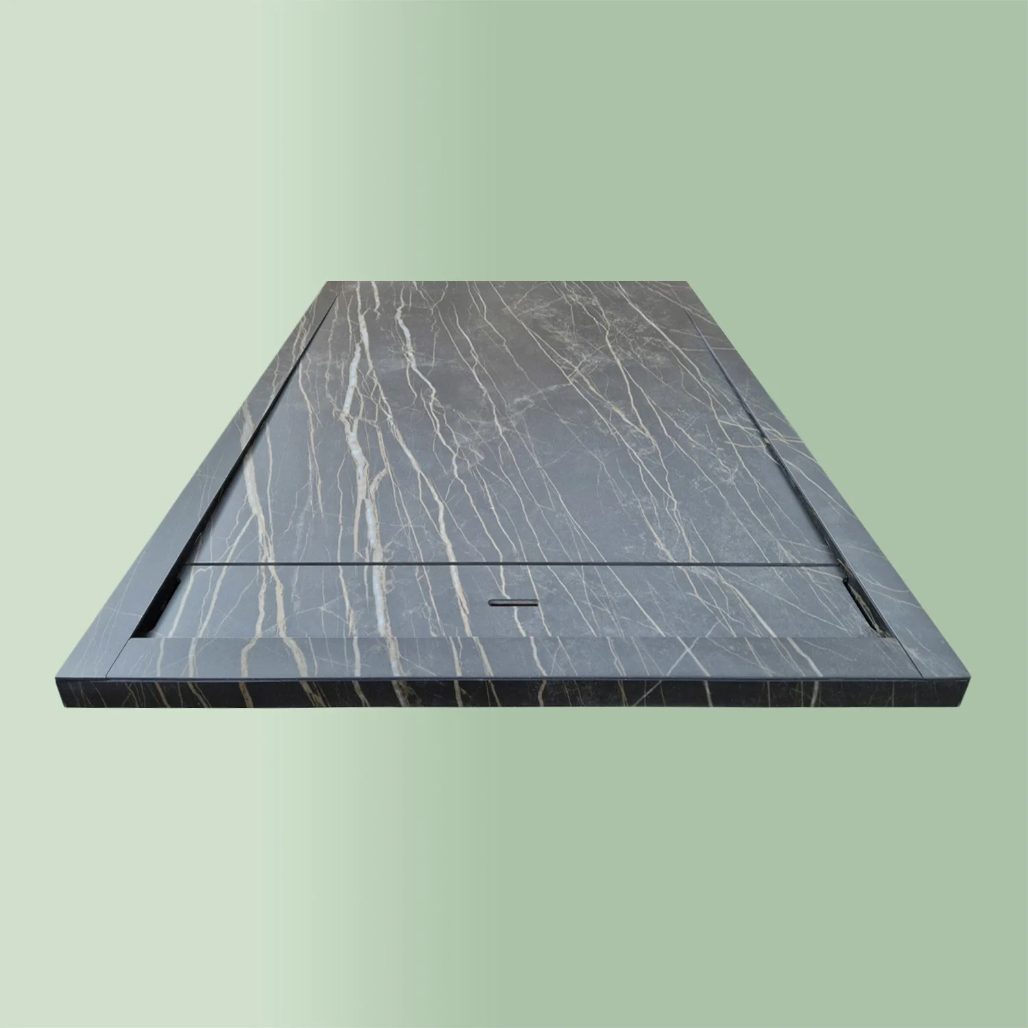 progettobagno Diamante Duschwanne 90 x 140 x 3,3 cm Feinsteinzeug Laminam® Bild 6