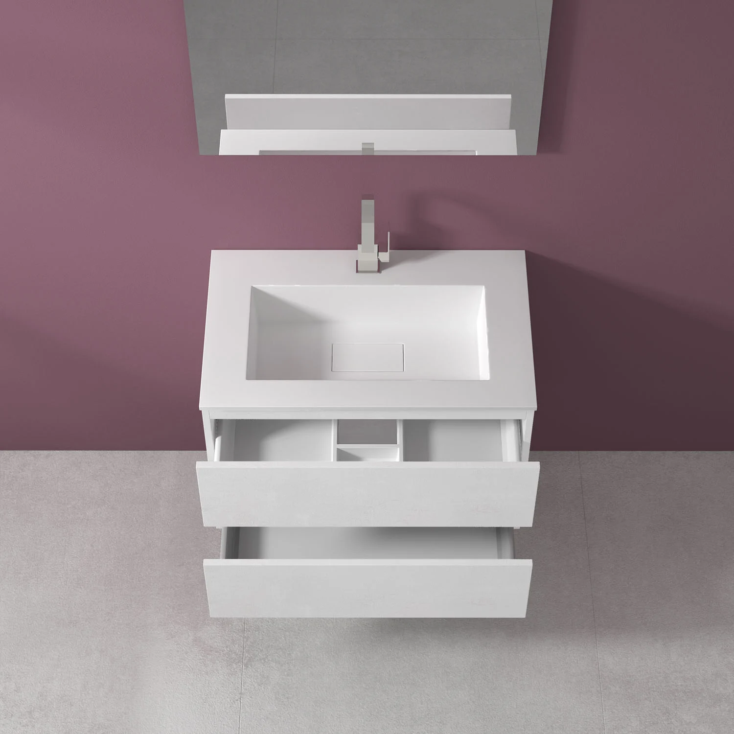 progettobagno Evo 54 Lago Waschtisch mit Unterschrank 80 cm Bild 2