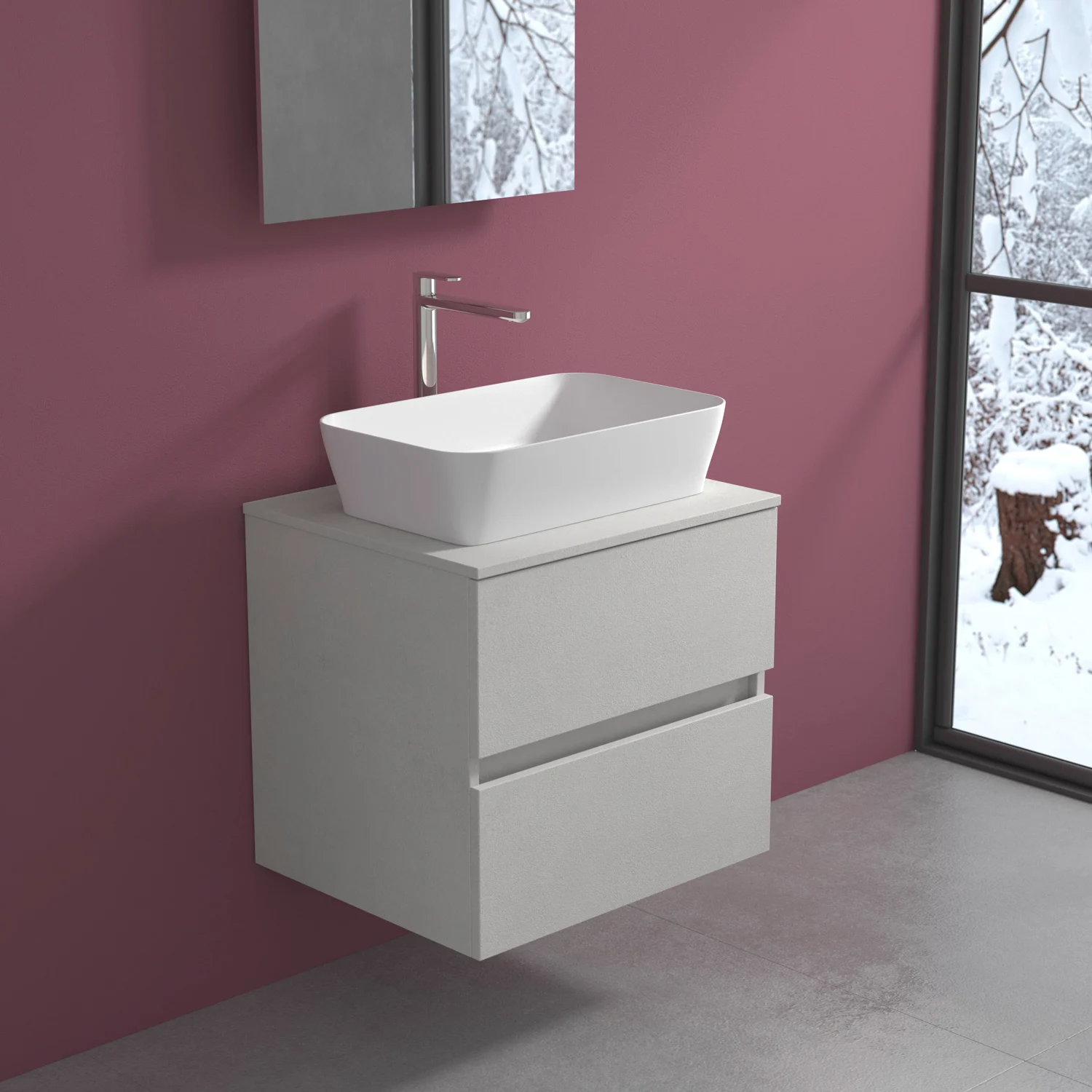 progettobagno Evo 54 Modular Waschtischkonsole  60 cm Bild 4