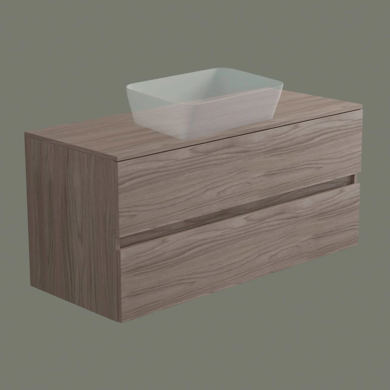 progettobagno Evo 54 Walnuss Vision Waschtischkonsole 120 cm