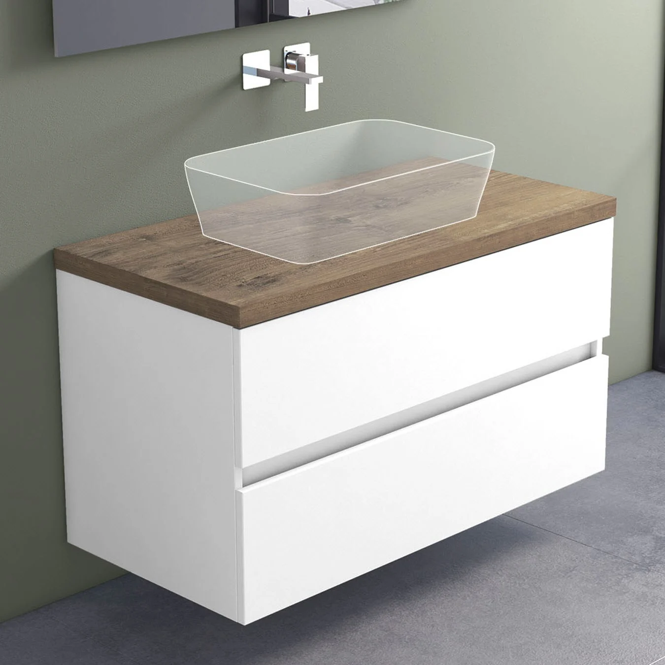 progettobagno Evo Terra Waschtischkonsole 100 cm