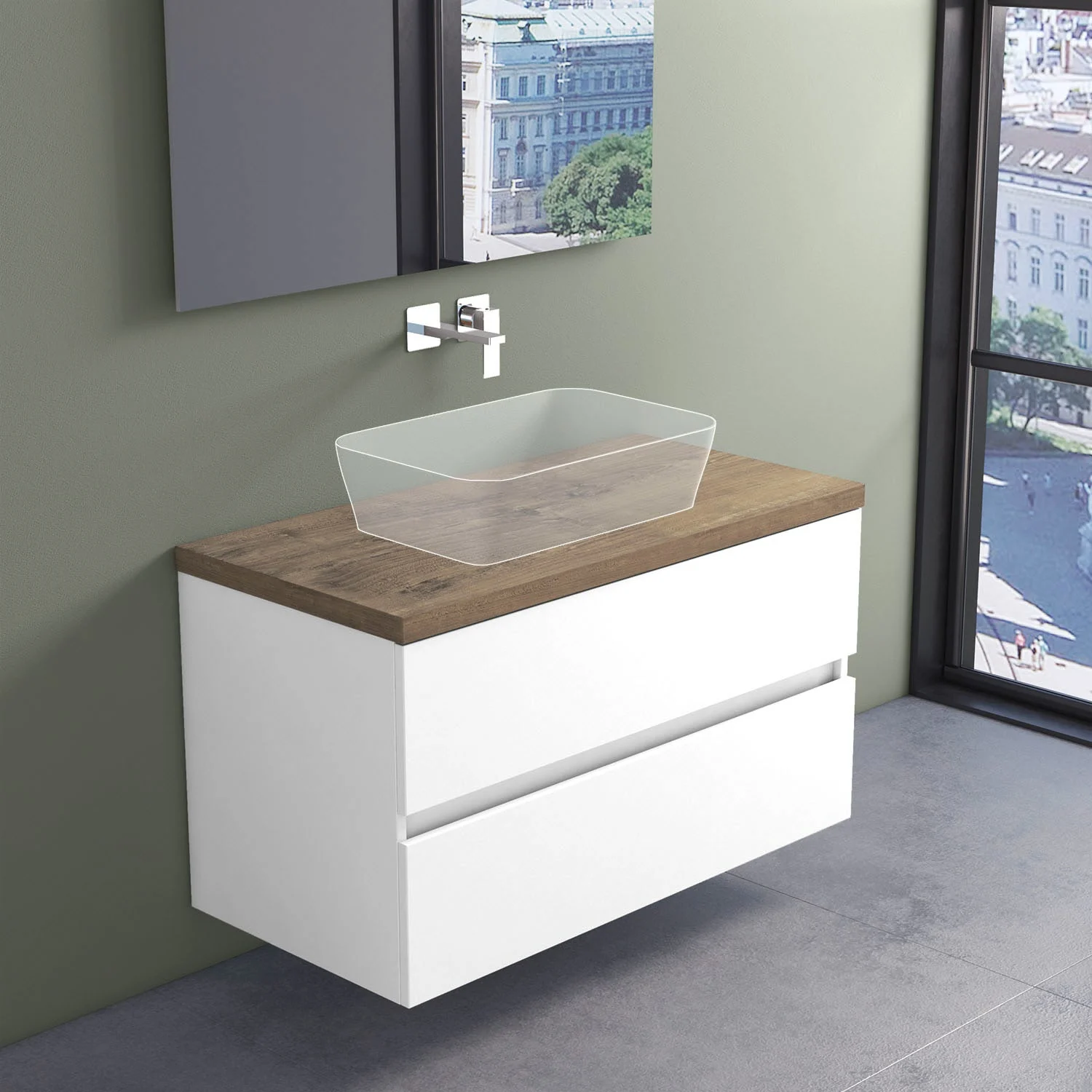 progettobagno Evo Terra Waschtischkonsole 100 cm Bild 2