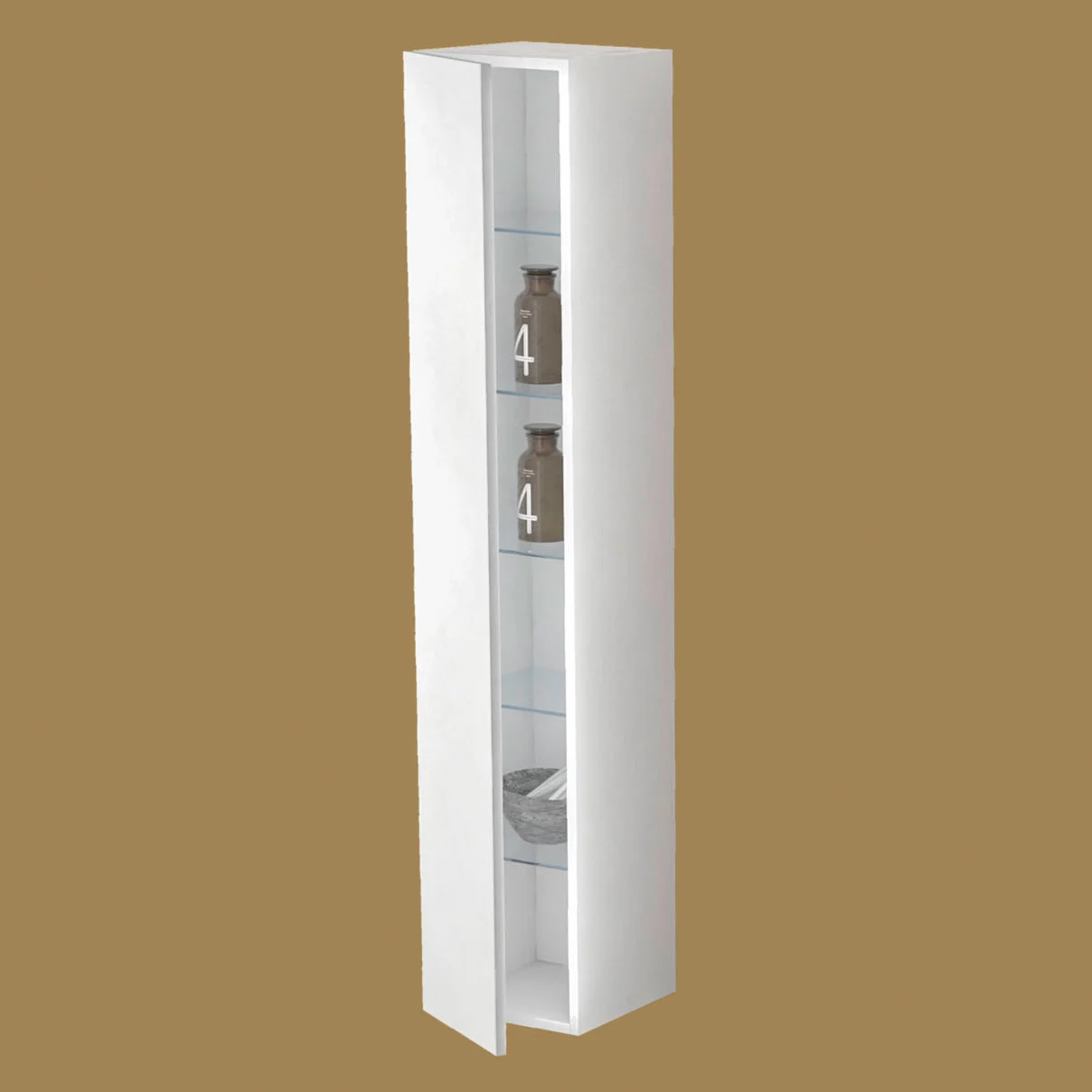 progettobagno Hivo Hochschrank 30 x 160 cm, Türanschlag links Bild 2
