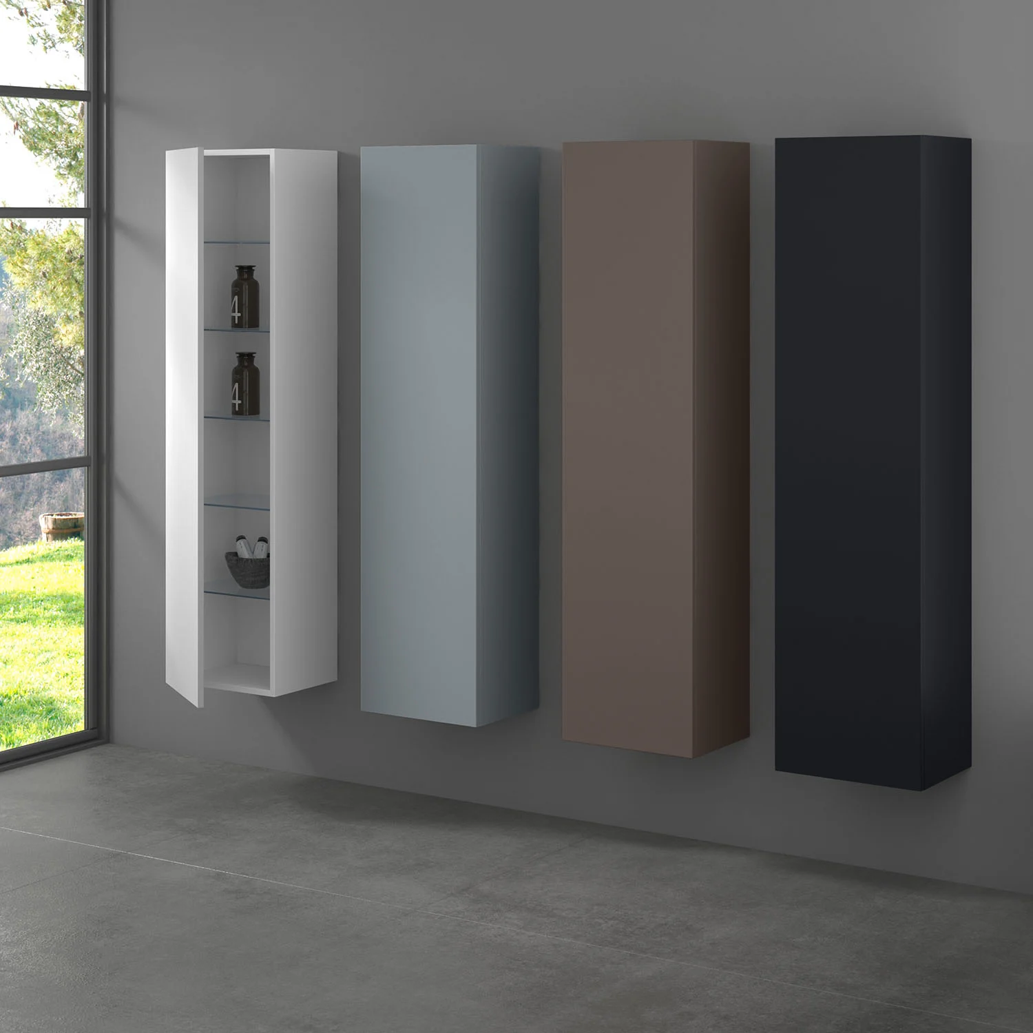 progettobagno Maggiore Hochschrank 40 x 160 cm, Anschlag links Bild 3