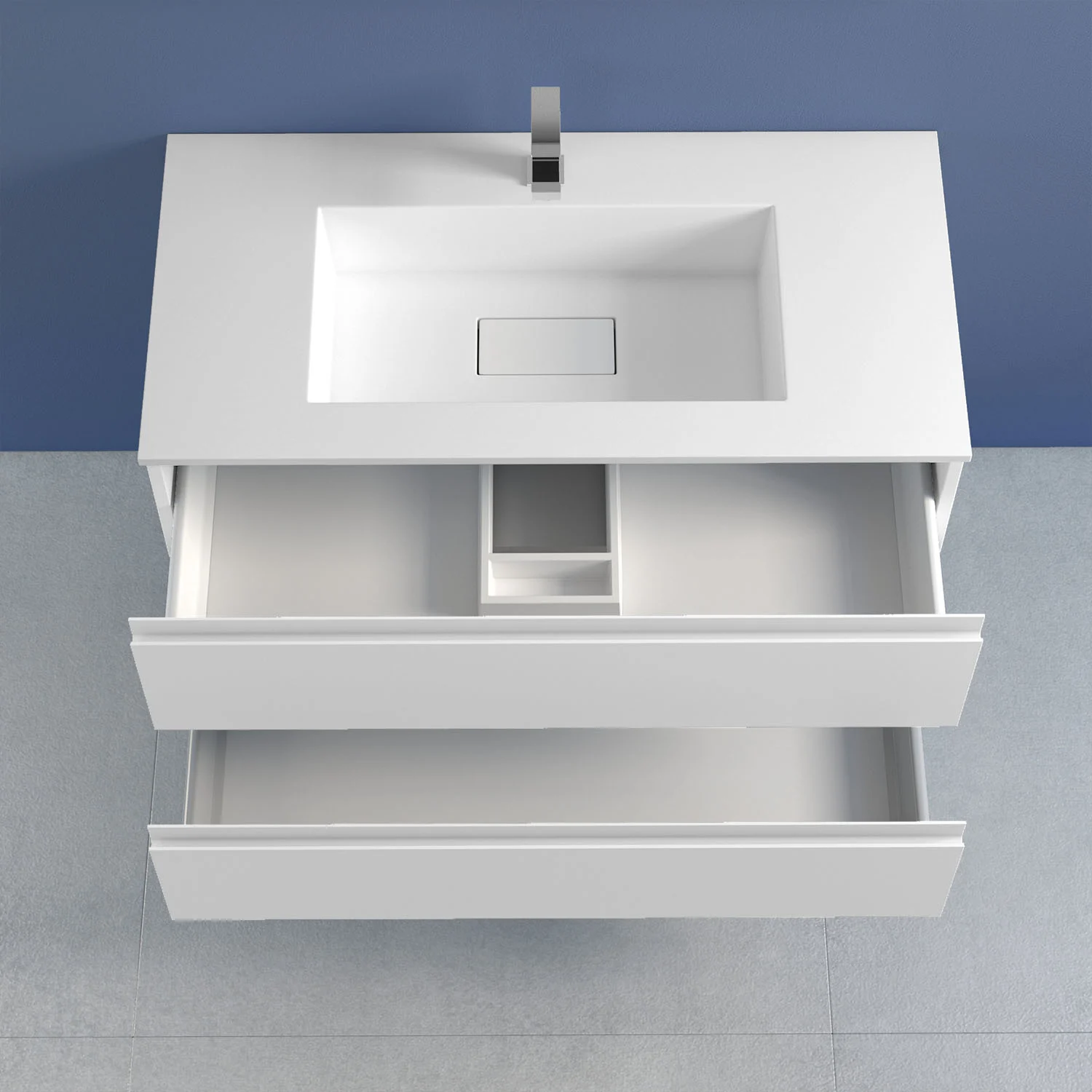 progettobagno Stresa Lago Waschtisch mit Unterschrank 100 cm Bild 2