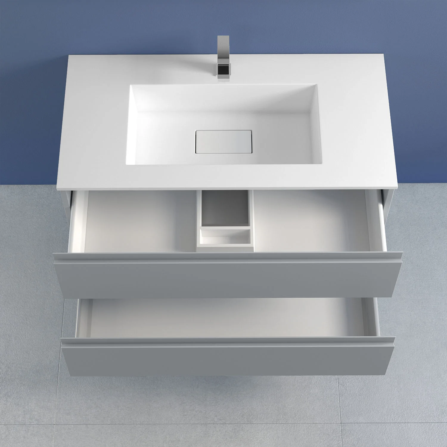 progettobagno Stresa Lago Waschtisch mit Unterschrank 80 cm Bild 2