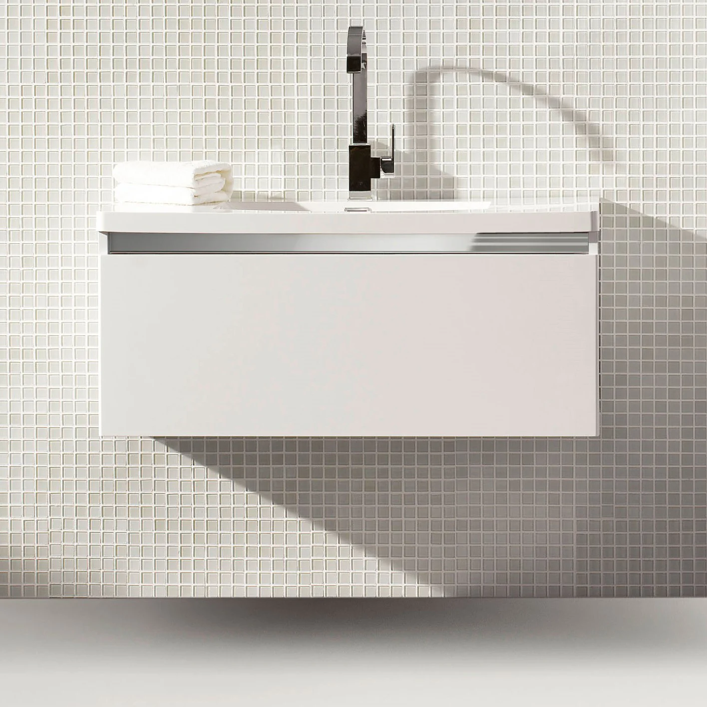 progettobagno Helen 90 cm Mineralgusswaschtisch Bild 2