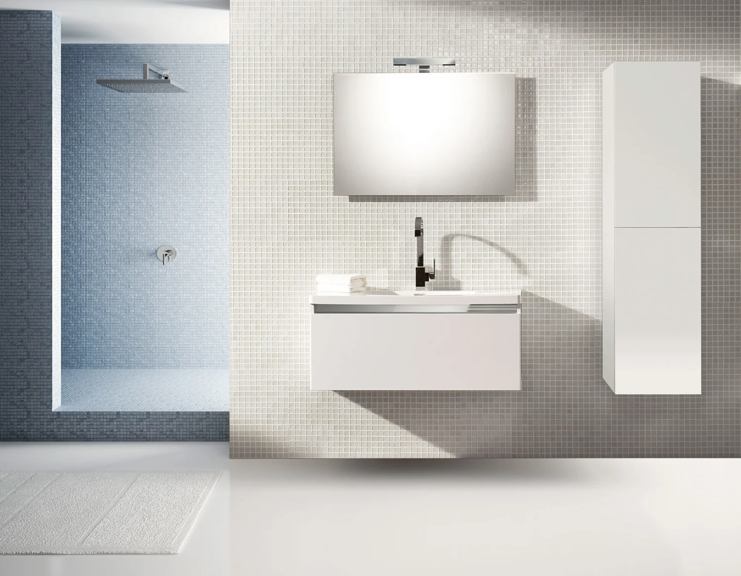 progettobagno Helen 90 cm Mineralgusswaschtisch Bild 3