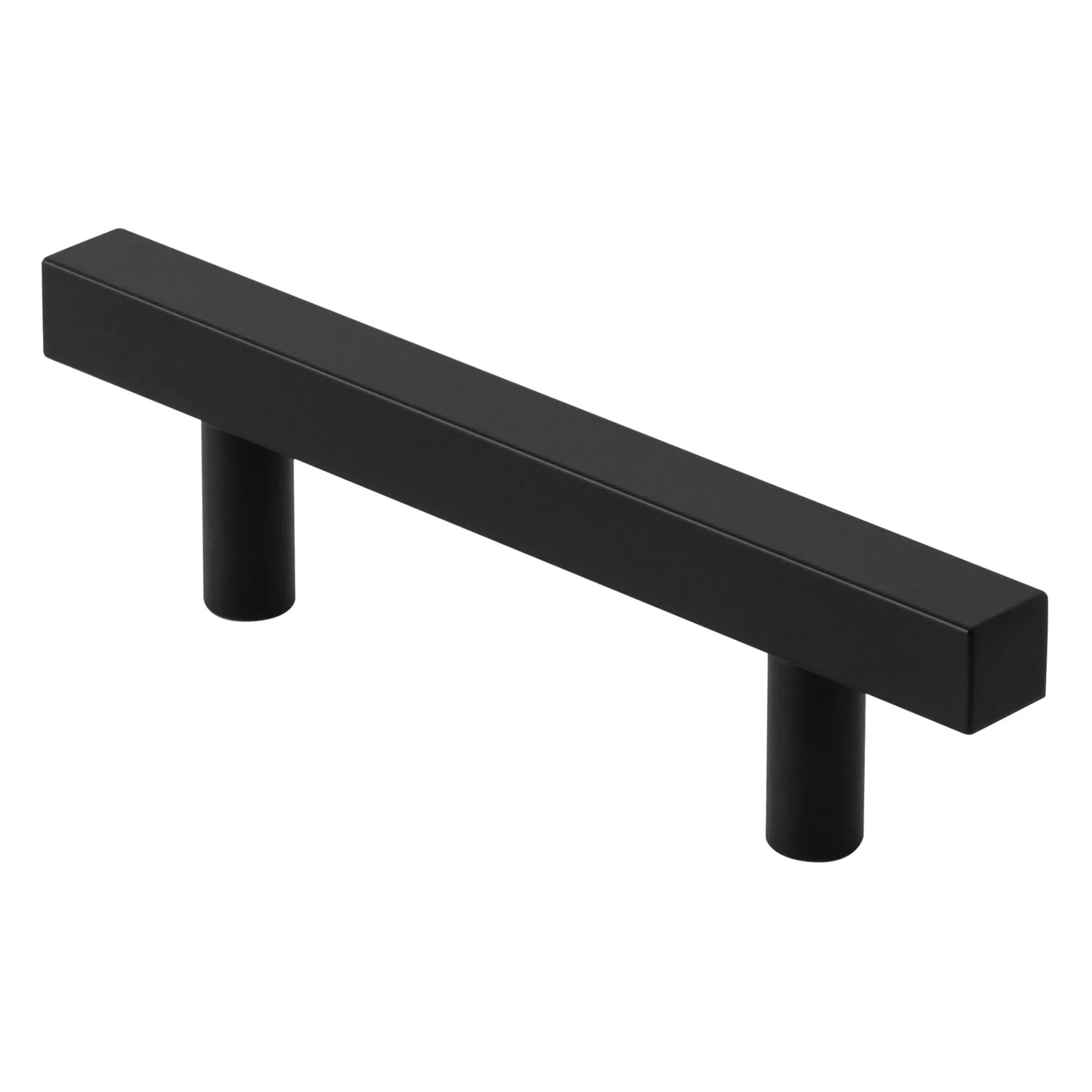 Uchwyt z widokiem z przodu, czarna powierzchnia, Puris