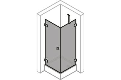 Schwingtür mit Seitenwand