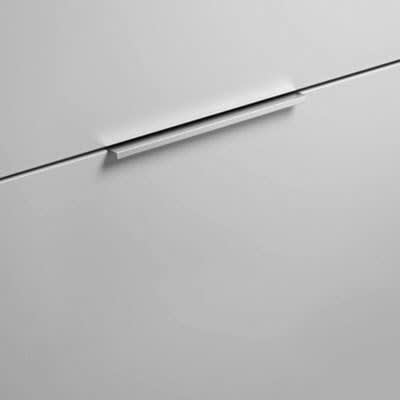 burgbad Fiumo Badm&ouml;bel-Set 102 cm mit Waschtisch und Unterschrank  mit Griff G0146 sowie mit Spiegelschrank