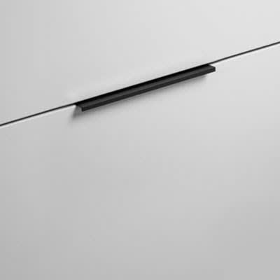 burgbad Fiumo Badm&ouml;bel-Set 62 cm mit Waschtisch und Unterschrank  mit Griff G0200 sowie mit Spiegelschrank mit T&uuml;ranschlag rechts