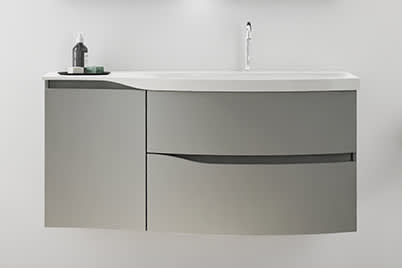 Mineralguss-Waschtische mit Unterschrank