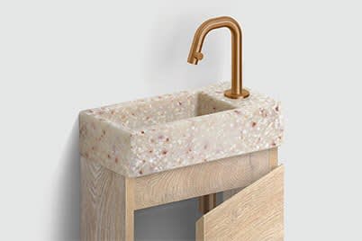 Waschbecken für Gäste-WC mit Unterschrank