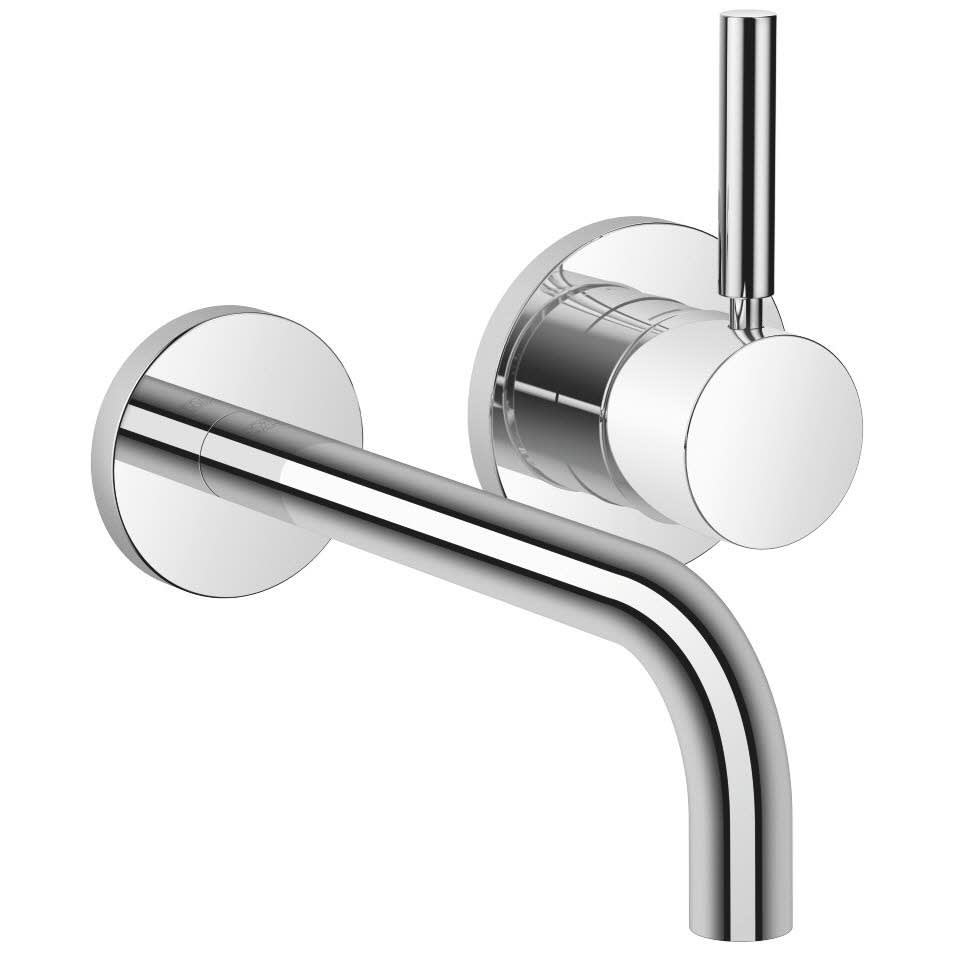 Dornbracht Meta Waschtisch-Wand-Einhandbatterie mit Einzelrosetten 