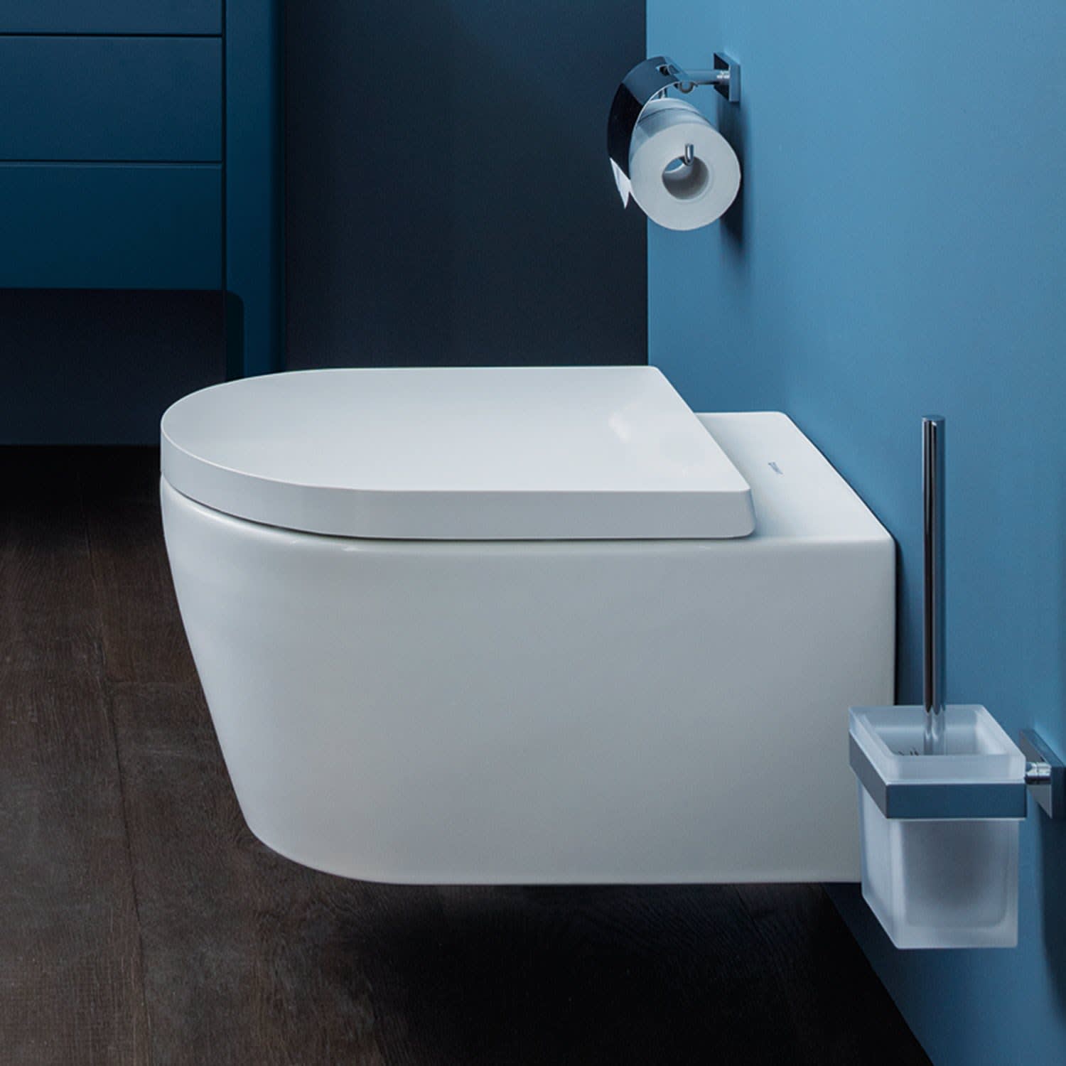 Duravit ME by Starck Wand-WC Rimless Set mit HygieneGlaze und 