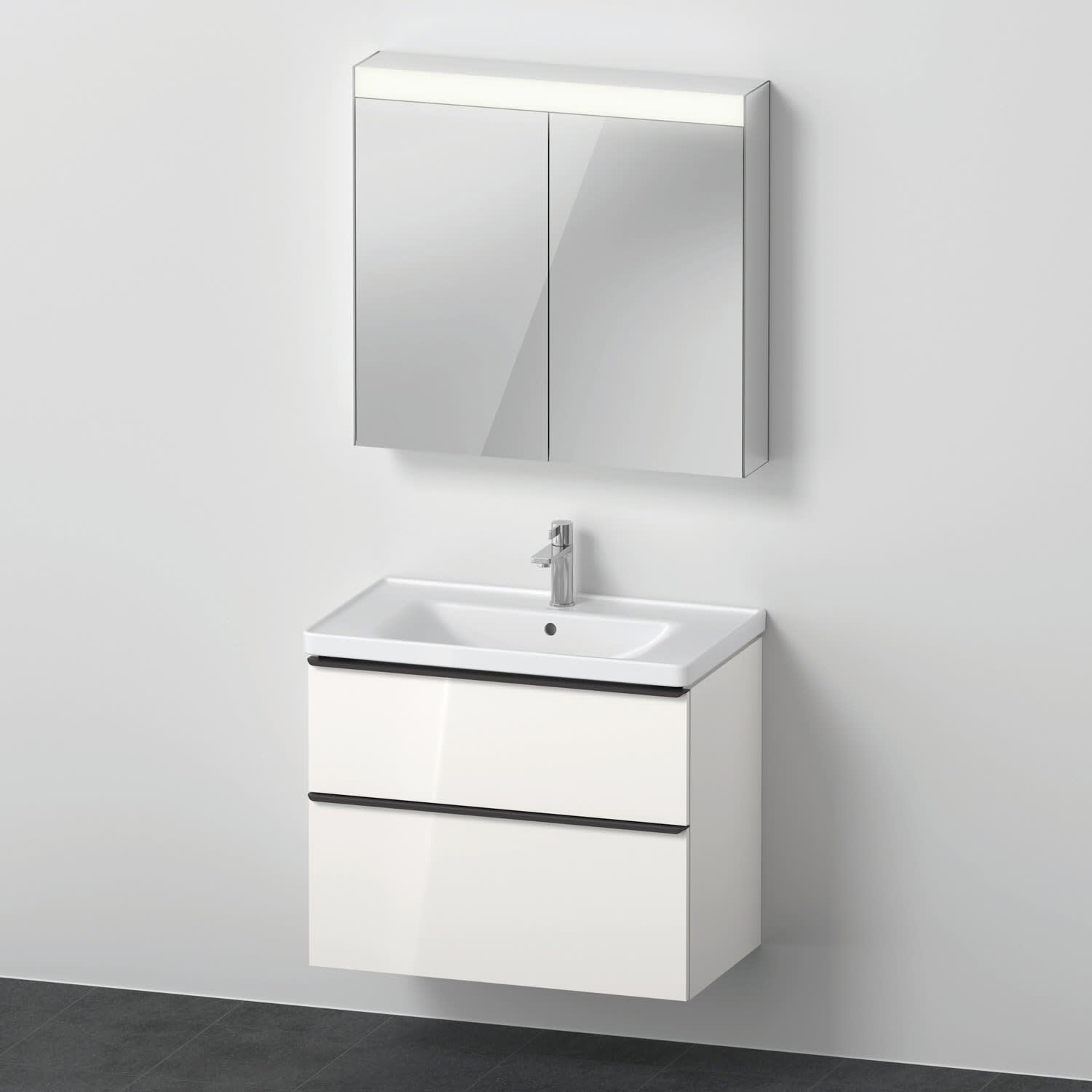 Duravit D Neo Möbelset mit Spiegelschrank 80 cm DE011602222 MEGABAD