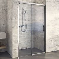 DUSCHOLUX Step-in Pure Faltduschwand 2-teilig, Anschlag rechts, für 170x75 Badewanne