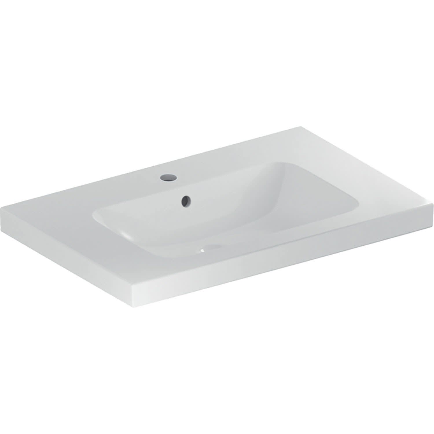 Geberit iCon Light Waschtisch 90 cm mit Ablagefläche, Hahnloch 