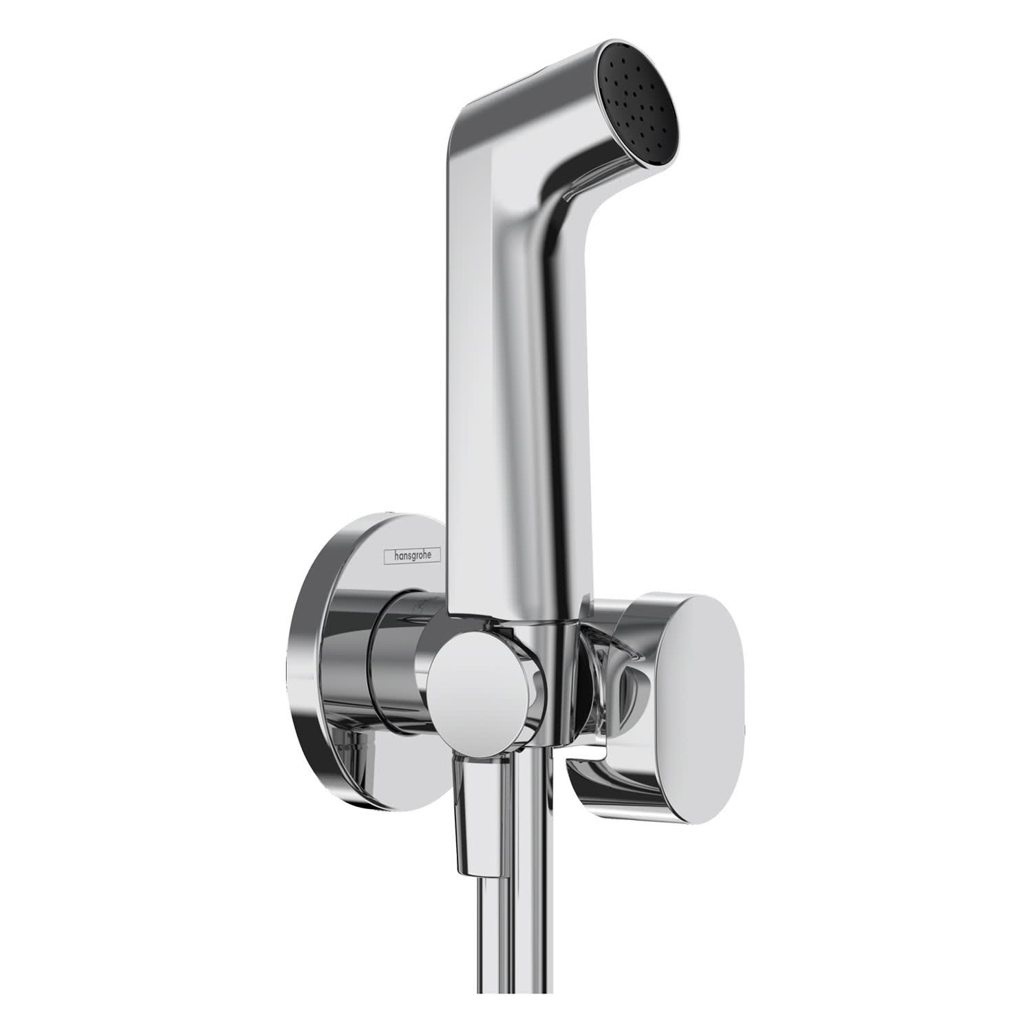 hansgrohe Bidette Handbrause 1jet S EcoSmart+ mit Brausehalter und  